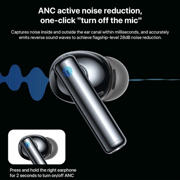 Tws23 Led Digital Display Tws Anc Noise Reduction Wireless Bluetooth 5.0 Earphone