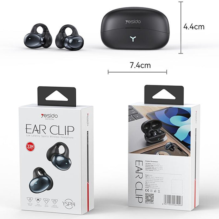 Ysp14 Air Conduction Bluetooth 5.3 Wireless Ear Clip Earphone