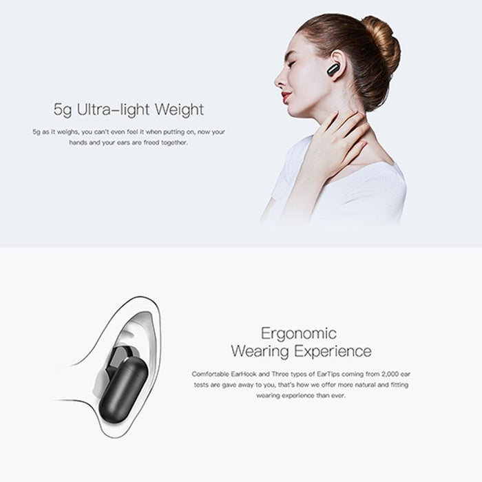 Qcy Q12 Mini Ultra-Light Wireless V4.1 Bluetooth Earphones With Mic