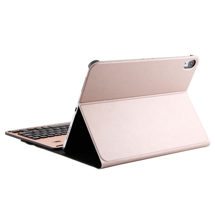 Detachable Bluetooth 3.0 Aluminum Alloy Keyboard & Lambskin Texture Leather Tablet Case For Ipad Pro 11 Inch 2018 With Three-Gear Adjustment / Magnetic / Sleep Function