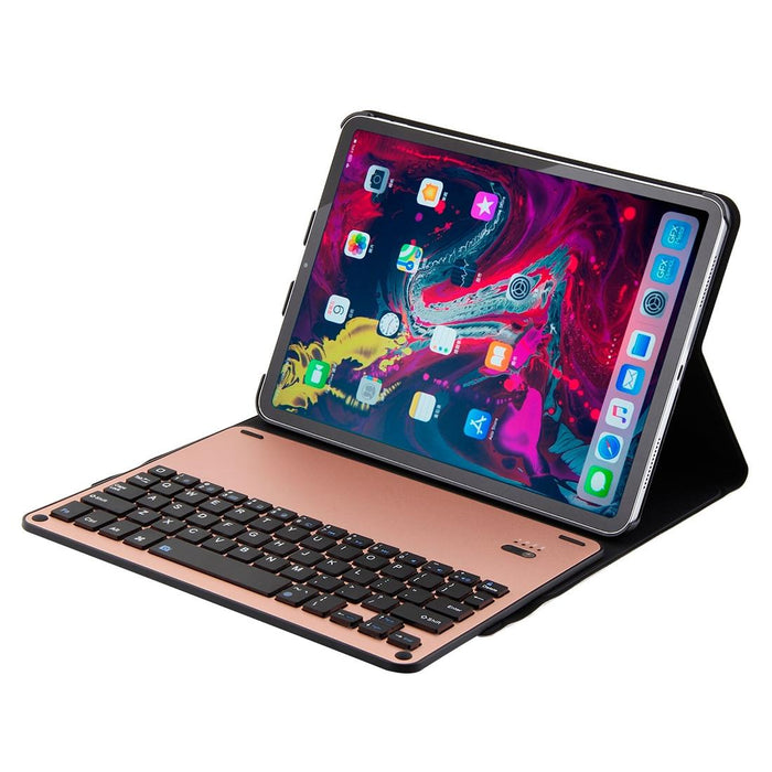 Detachable Bluetooth 3.0 Aluminum Alloy Keyboard & Lambskin Texture Leather Tablet Case For Ipad Pro 11 Inch 2018 With Three-Gear Adjustment / Magnetic / Sleep Function