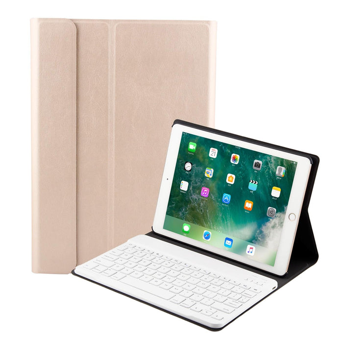 Ft-1030 Bluetooth 3.0 Abs Brushed Texture Keyboard & Skin Texture Leather Tablet Case For Ipad Air / Air 2 / Ipad Pro 9.7 Inch With Three-Gear Angle Adjustment / Magnetic / Sleep Function