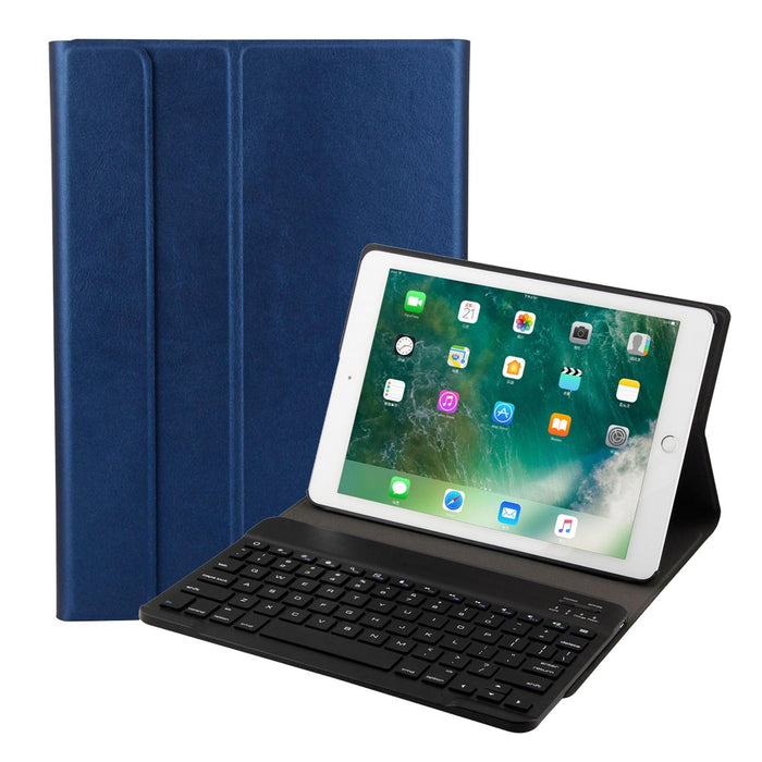 Ft-1030 Bluetooth 3.0 Abs Brushed Texture Keyboard & Skin Texture Leather Tablet Case For Ipad Air / Air 2 / Ipad Pro 9.7 Inch With Three-Gear Angle Adjustment / Magnetic / Sleep Function