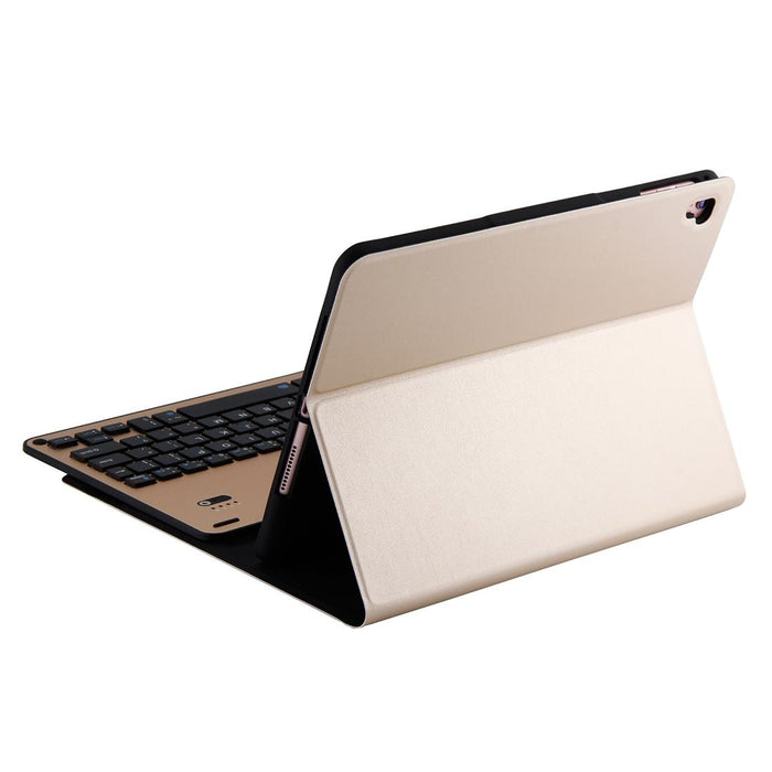 Detachable Bluetooth 3.0 Aluminum Alloy Keyboard & Lambskin Texture Leather Tablet Case For Ipad Air / Air 2 / Ipad Pro 9.7 Inch With Pen Slot / Water Repellent / Three-Gear Angle Adjustment / Magnetic / Sleep Function