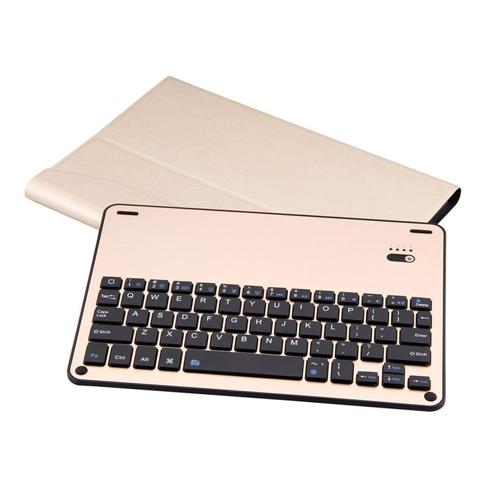 Detachable Bluetooth 3.0 Aluminum Alloy Keyboard & Lambskin Texture Leather Tablet Case For Ipad Pro 10.5 Inch / Ipad Air 2019 With Water Repellent / Three-Gear Angle Adjustment / Magnetic / Sleep Function