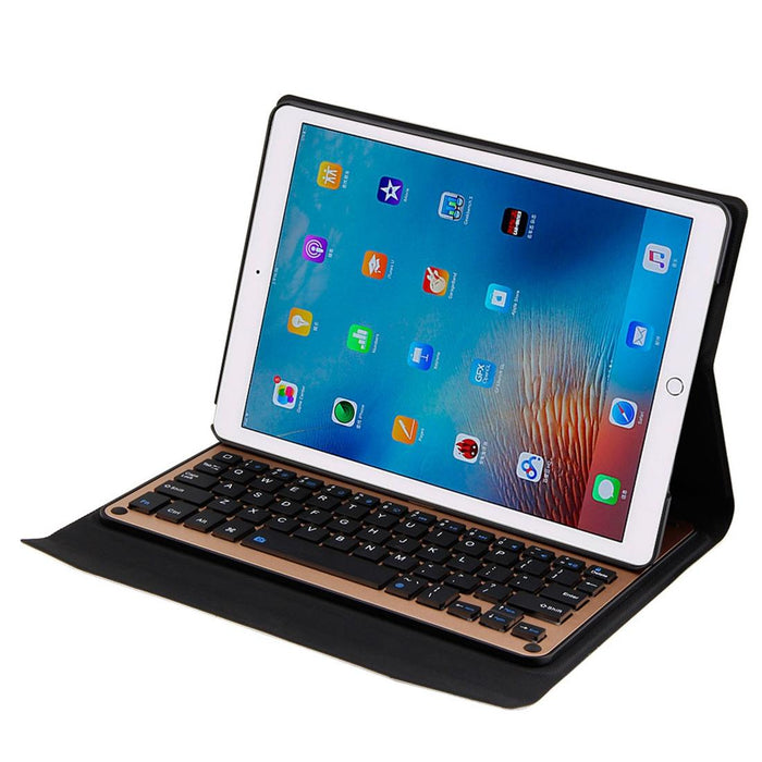 Detachable Bluetooth 3.0 Aluminum Alloy Keyboard & Lambskin Texture Leather Tablet Case For Ipad Pro 10.5 Inch / Ipad Air 2019 With Water Repellent / Three-Gear Angle Adjustment / Magnetic / Sleep Function