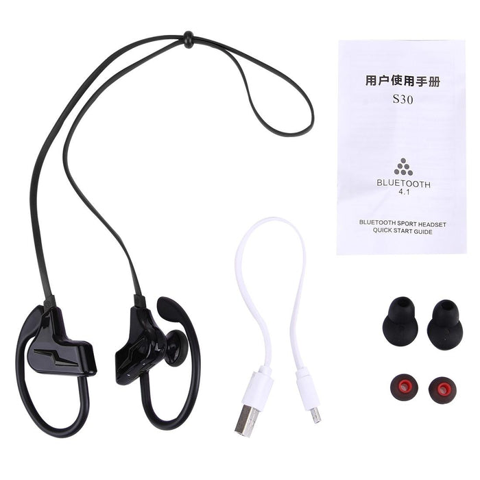 S30 Sport Style Stereo Bluetooth 4.1 Csr 4.1 In-Ear Earphone For Iphone