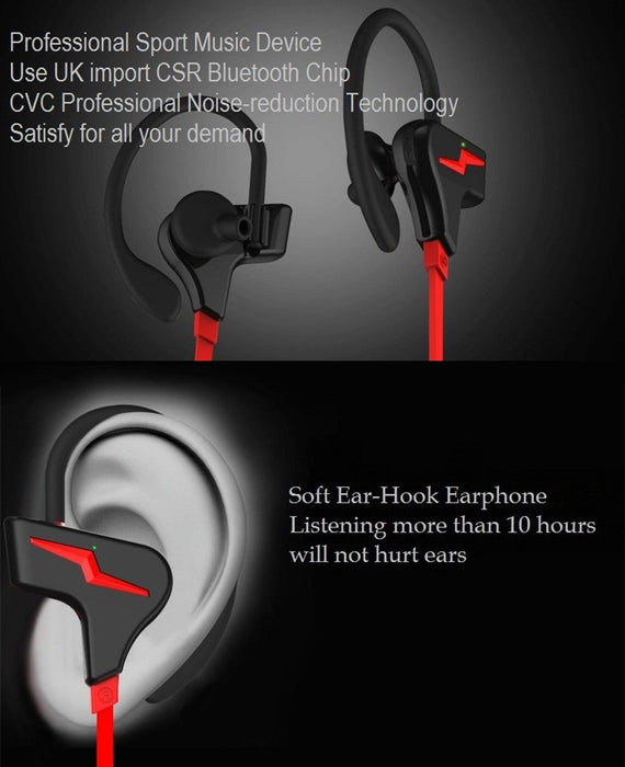 S30 Sport Style Stereo Bluetooth 4.1 Csr 4.1 In-Ear Earphone For Iphone