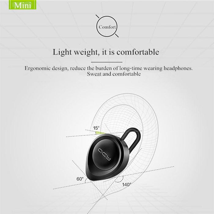 Universal Wireless Bluetooth Earphone With Mic 10M Range