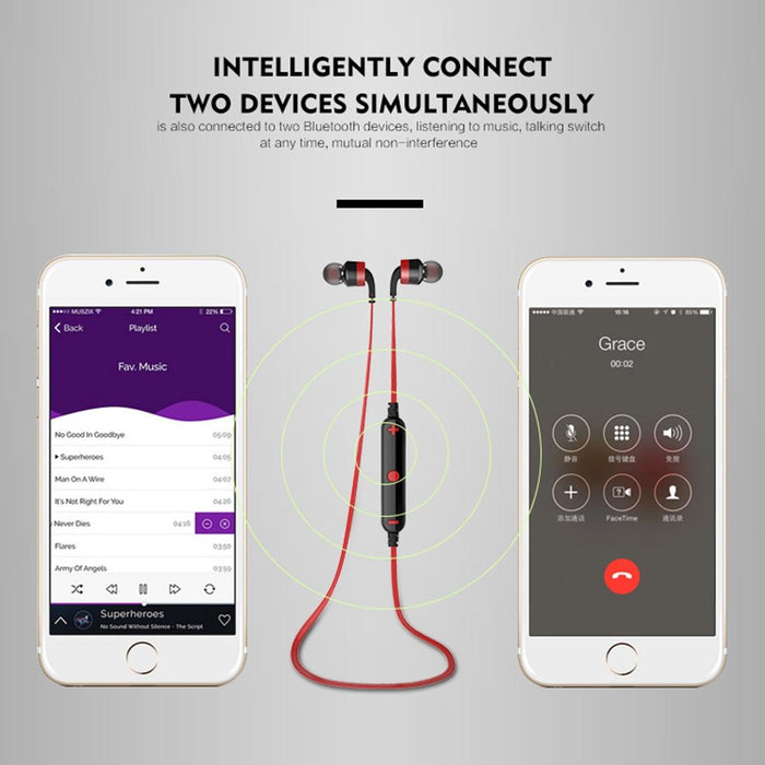 A960Bl Wireless Sport Bluetooth Earphone With Wire Control