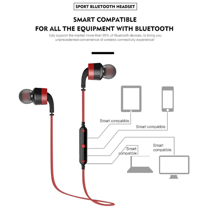 A960Bl Wireless Sport Bluetooth Earphone With Wire Control