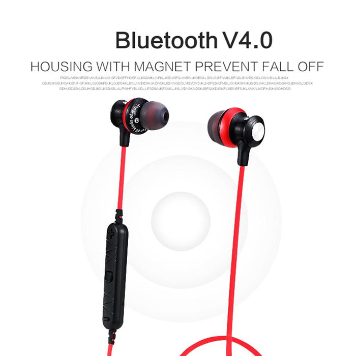 A980Bl Wireless Sport Magnetic Bluetooth Earphone With Wire Control