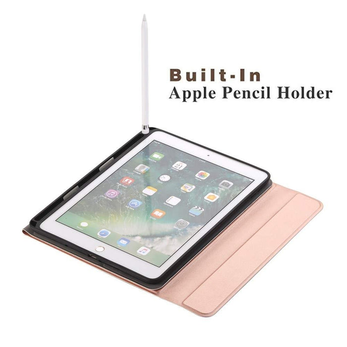 Detachable Bluetooth Keyboard & Horizontal Flip Leather Tablet Case With Holder & Pencil Holder For Ipad Pro 9.7 Inch Ipad Air Ipad Air 2 Ipad 9.7 Inch 2017 Ipad 9.7 Inch 2018