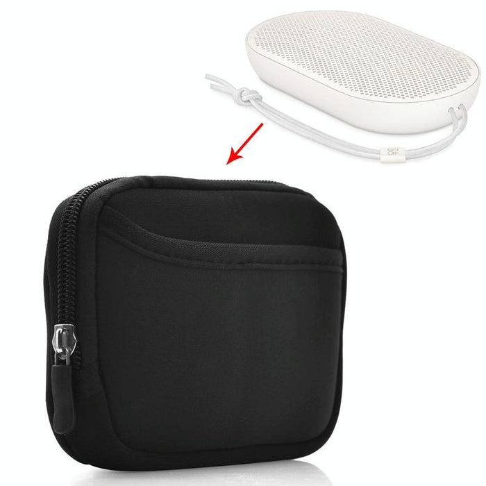 2 Pcs For B&O Beoplay P2 Portable Nylon Bluetooth Speaker Soft Protective Bag Sleeve Bag