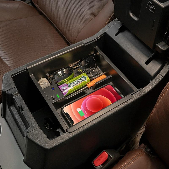 Multi-function Car Wireless Charger Rack Storage Box