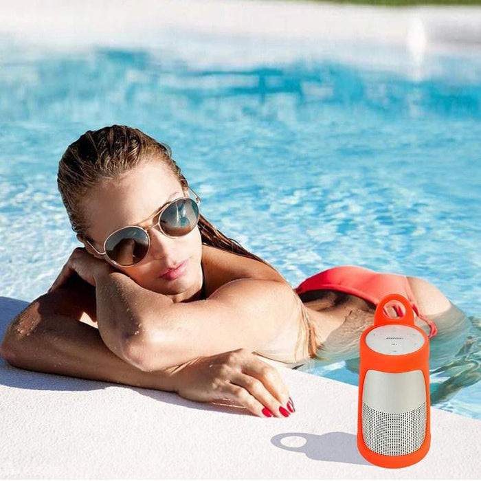 Portable Silica Gel Bluetooth Speaker Protective Case For Bose Soundlink Revolve+