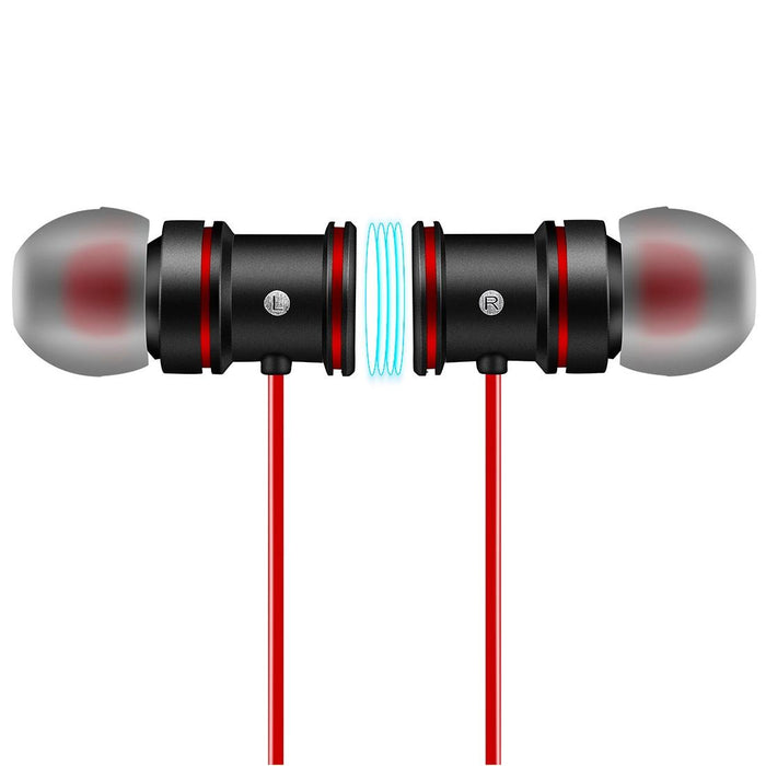 Bth-828 Magnetic In-Ear Sport Wireless Bluetooth V4.1 Stereo Waterproof Earbuds Earphone With Mic