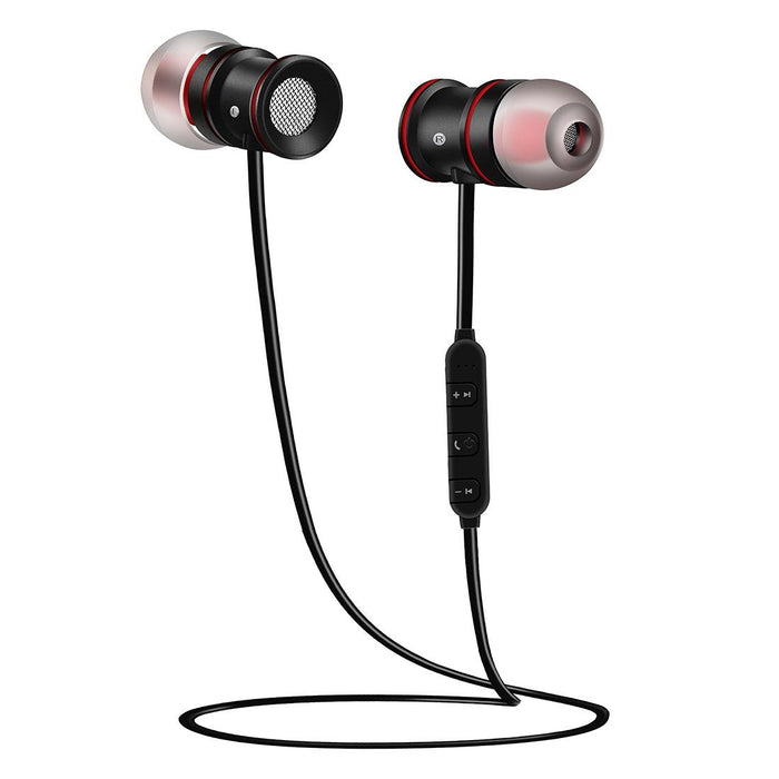 Bth-828 Magnetic In-Ear Sport Wireless Bluetooth V4.1 Stereo Waterproof Earbuds Earphone With Mic