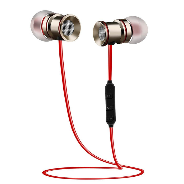 Bth-828 Magnetic In-Ear Sport Wireless Bluetooth V4.1 Stereo Waterproof Earbuds Earphone With Mic