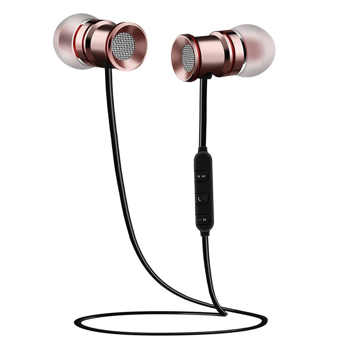 Bth-828 Magnetic In-Ear Sport Wireless Bluetooth V4.1 Stereo Waterproof Earbuds Earphone With Mic