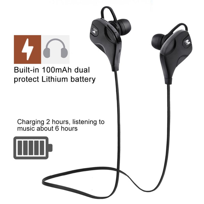 M8 Wireless Bluetooth Stereo Earphone With Wire Control & Mic