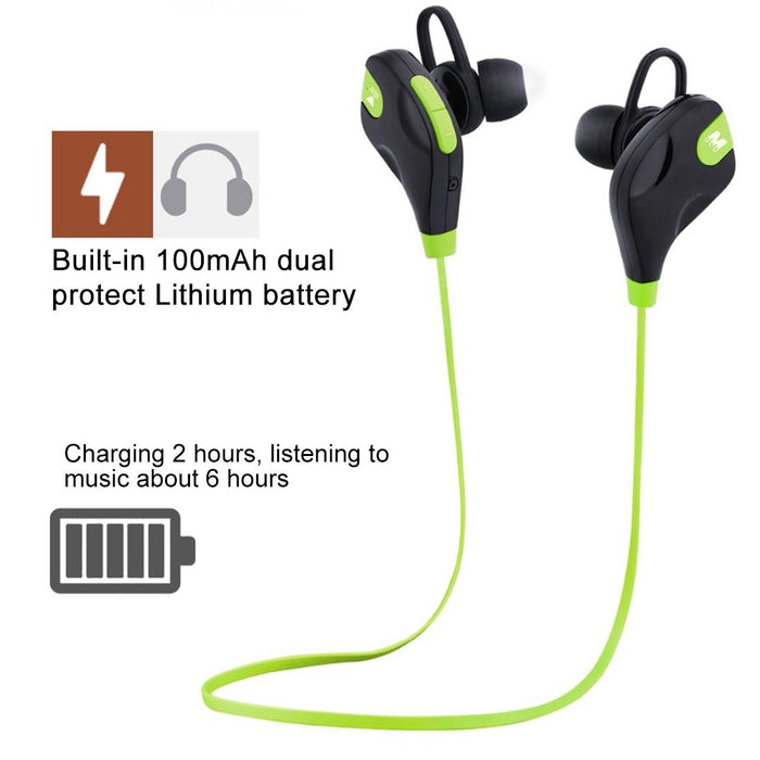 M8 Wireless Bluetooth Stereo Earphone With Wire Control & Mic