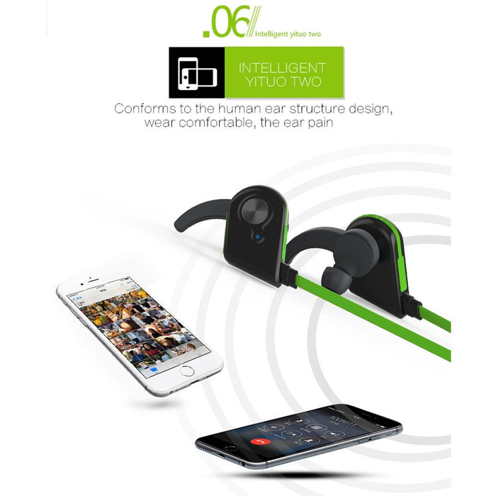 S20 Magnetic Switch Sweatproof Motion Wireless Bluetooth In-Ear Headset With Indicator Light & Mic