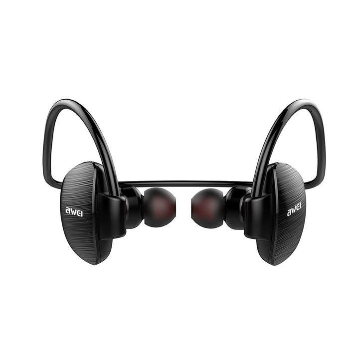 A847Bl Outdoor Sports Ipx4 Waterproof Anti-Sweat Fashion After Hanging Design Stereo Bluetooth Earphone Black