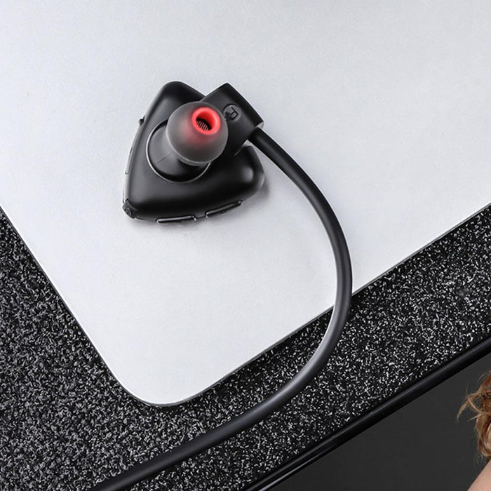 A847Bl Outdoor Sports Ipx4 Waterproof Anti-Sweat Fashion After Hanging Design Stereo Bluetooth Earphone Black