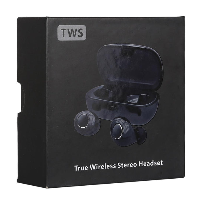 X8 Tws Outdoor Sports Portable In-Ear Bluetooth V5.0 Earphone With Charging Box Black