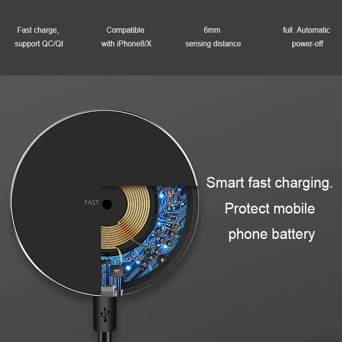 Ultra Thin Wireless Fast Charging Pad