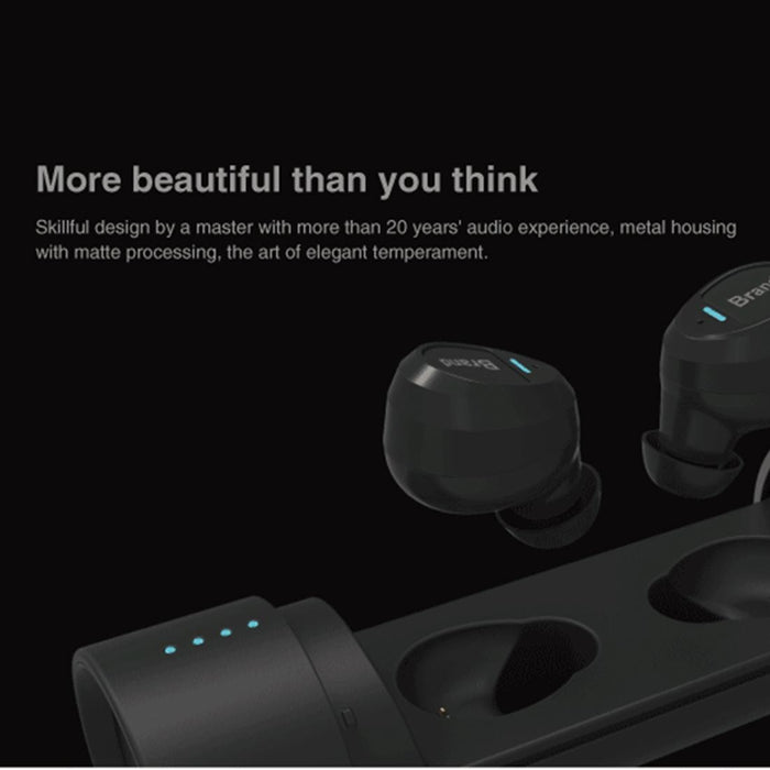 Universe Ipx5 Waterproof Noise Cancelling Earbuds Sports Wireless Bluetooth V4.2 Headset With Charging Case