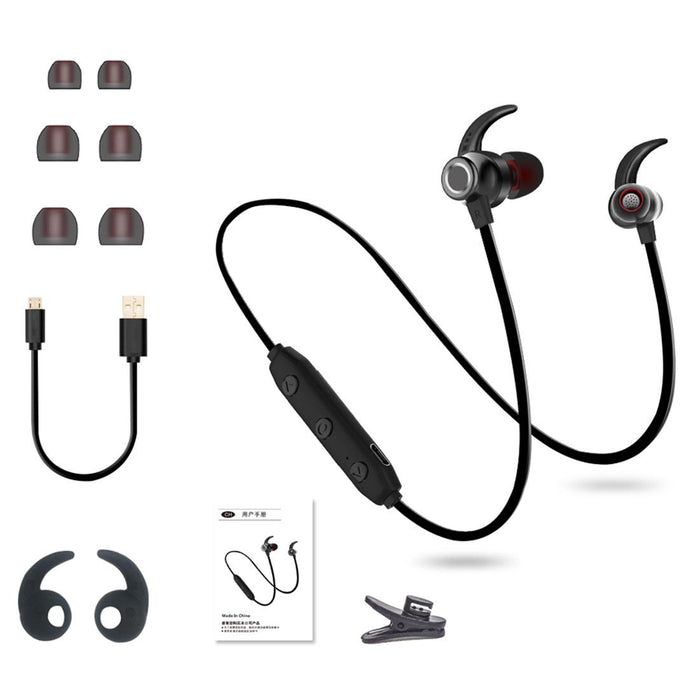 Xrm-X5 Sports Ipx4 Waterproof Magnetic Earbuds Wireless Bluetooth V4.1 Stereo In-Ear Headset