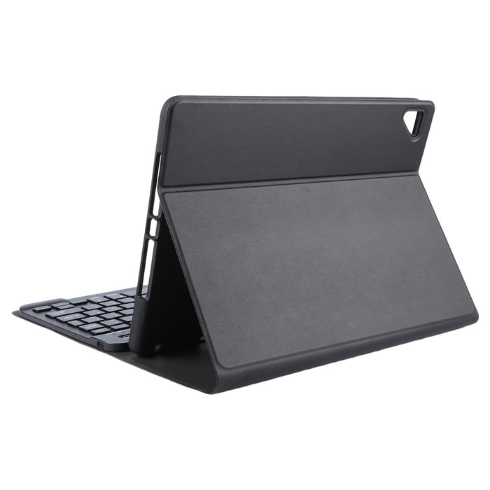 For Ipad Pro 9.7 / 9.7 Inch 2017 / 9.7 2018 / Air / Air 2 Ip071 Separable Abs Smart Bluetooth Keyboard & Litchi Texture Horizontal Flip Leather Tablet Case Black