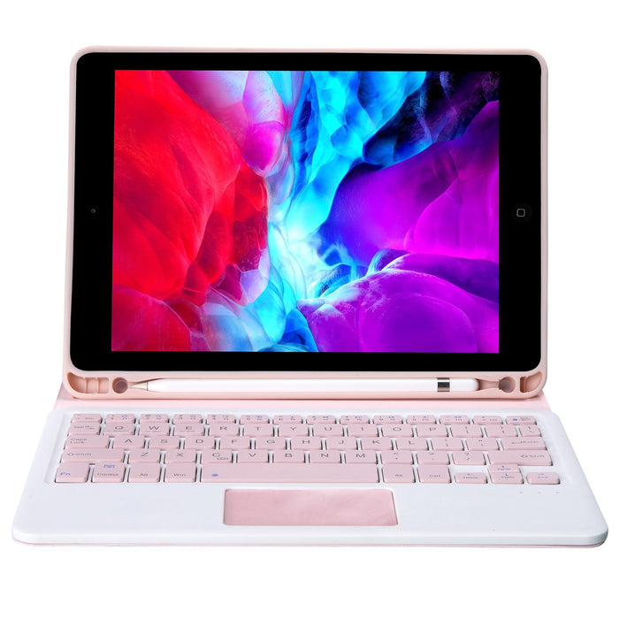 Yt11B-A Detachable Candy Colour Bluetooth Keyboard Leather Tablet Case With Touch Pad & Pen Slot & Holder For Ipad Pro 11 Inch 2021