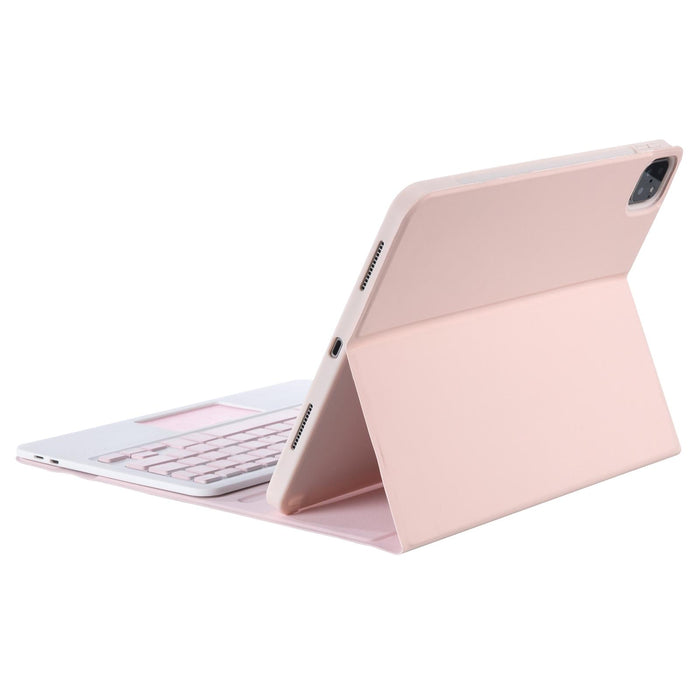 Yt11B-A Detachable Candy Colour Bluetooth Keyboard Leather Tablet Case With Touch Pad & Pen Slot & Holder For Ipad Pro 11 Inch 2021