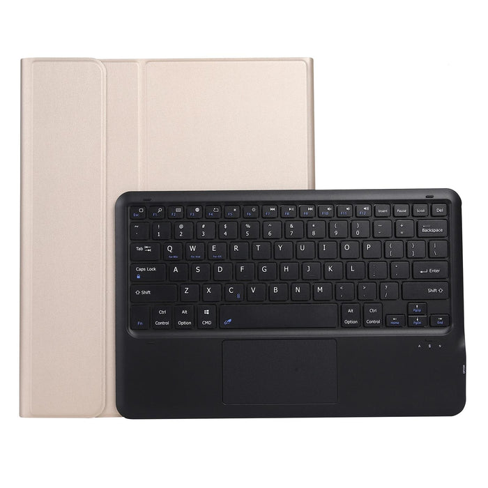 Ultra-Thin Abs Detachable Bluetooth Keyboard Tablet Case With Touchpad & Pen Slot & Holder For Ipad Pro 12.9 2021 / 2020 / 2018