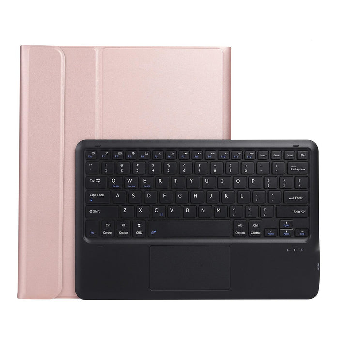 Ultra-Thin Abs Detachable Bluetooth Keyboard Tablet Case With Touchpad & Pen Slot & Holder For Ipad Pro 12.9 2021 / 2020 / 2018