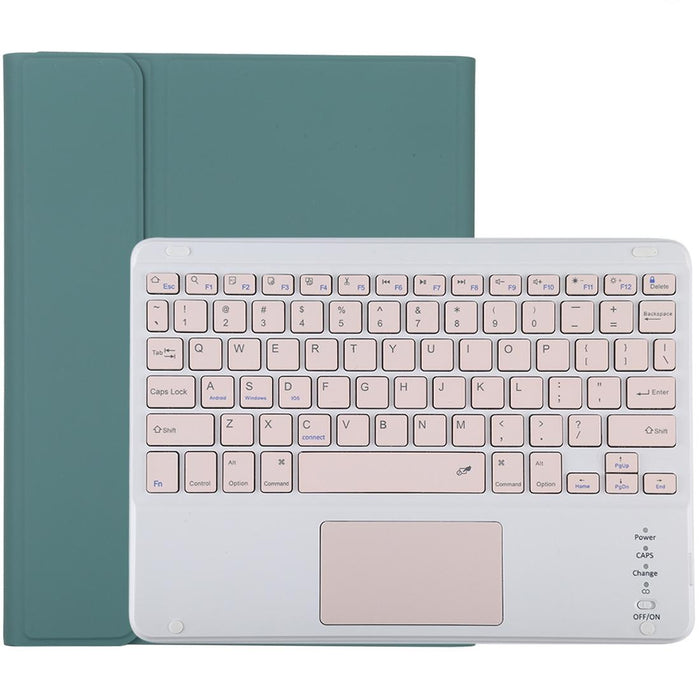 Detachable Bluetooth Pink Keyboard & Microfiber Leather Tablet Case For Ipad 10.2 Inch / Ipad Air 2019 With Touch Pad & Pen Slot & Holder