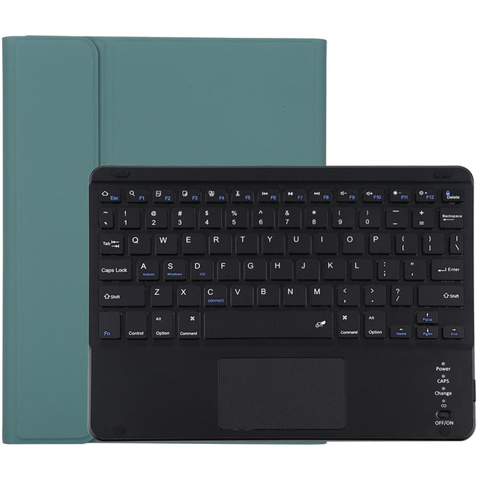 Detachable Bluetooth Black Keyboard & Microfiber Leather Tablet Case For Ipad 10.2 Inch / Ipad Air 2019 With Touch Pad & Pen Slot & Holder