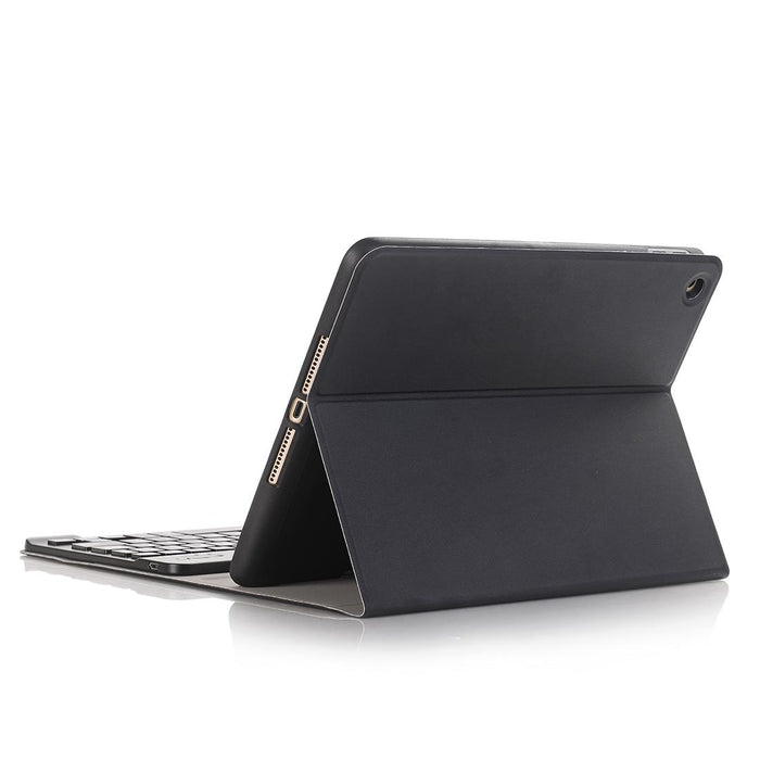 For Ipad 10.2 Inch 2019 Ultra-Thin Detachable Bluetooth Keyboard Leather Tablet Case With Stand & Pen Slot Function