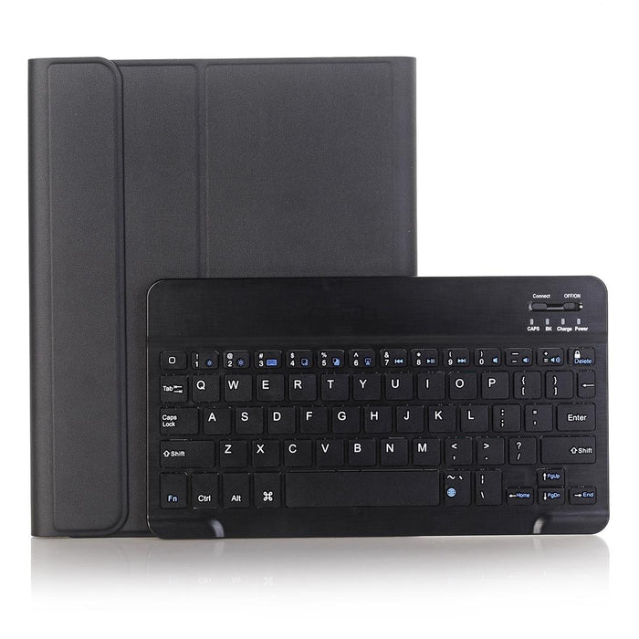 For Ipad 10.2 Inch 2019 Ultra-Thin Detachable Bluetooth Keyboard Leather Tablet Case With Stand & Pen Slot Function