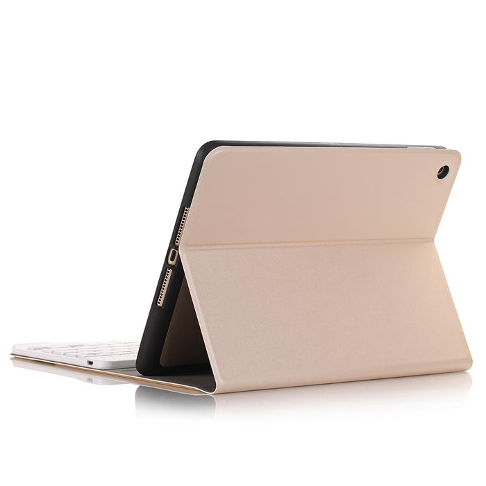 For Ipad 10.2 Inch 2019 Ultra-Thin Detachable Bluetooth Keyboard Leather Tablet Case With Stand & Pen Slot Function