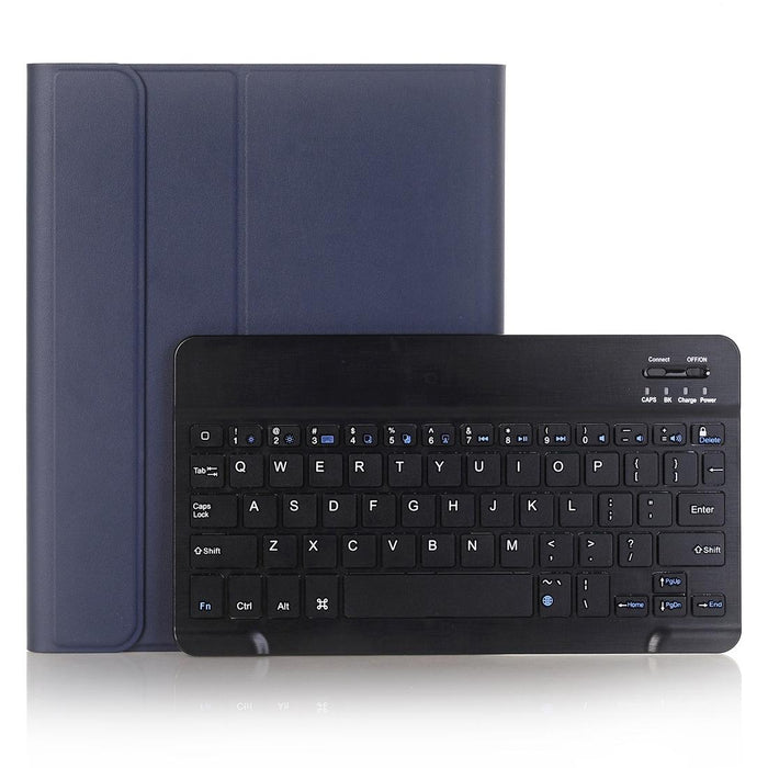 For Ipad 10.2 Inch 2019 Ultra-Thin Detachable Bluetooth Keyboard Leather Tablet Case With Stand & Pen Slot Function