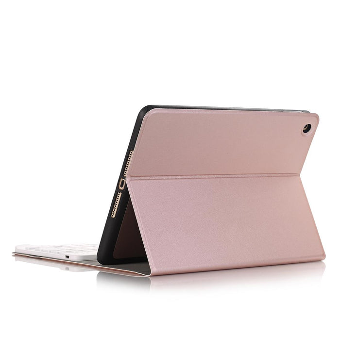 For Ipad 10.2 Inch 2019 Ultra-Thin Detachable Bluetooth Keyboard Leather Tablet Case With Stand & Pen Slot Function