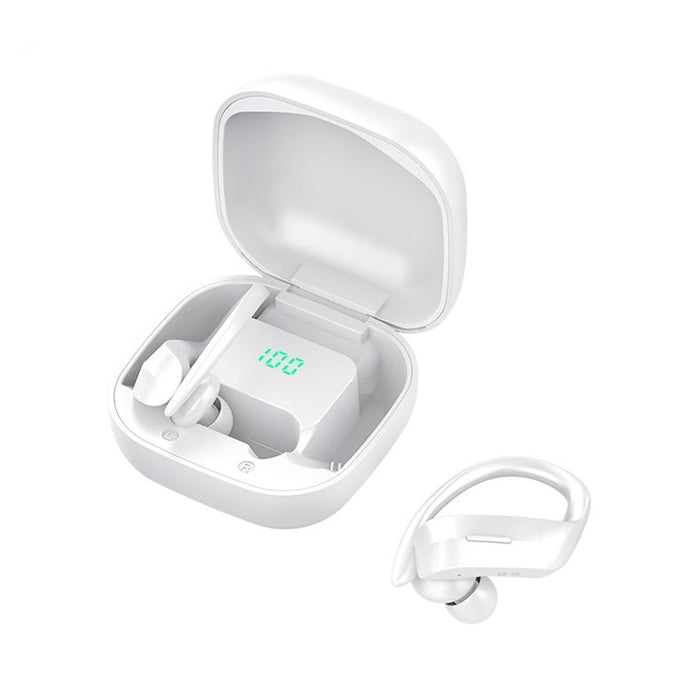 258 Wireless Ear-Mounted Bluetooth Earphone With Charging Box & Digital Display