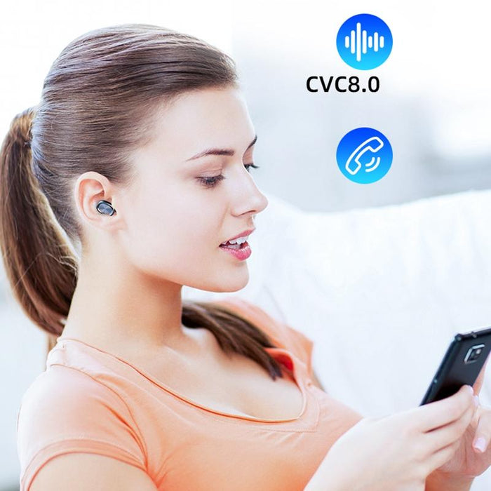 263 Tws Cvc8.0 Noise Cancelling Bluetooth Earphone With Charging Box