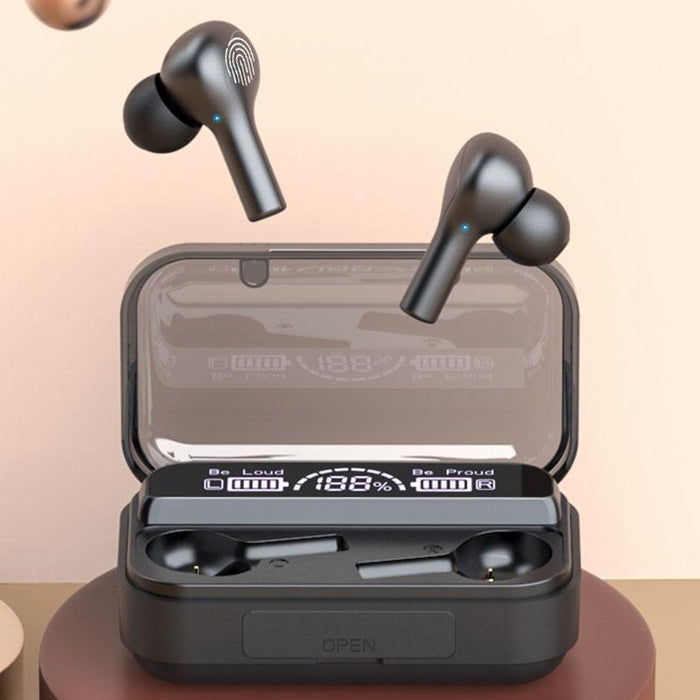 278 Tws External Noise Cancelling Touch Bluetooth Earphone With Charging Box