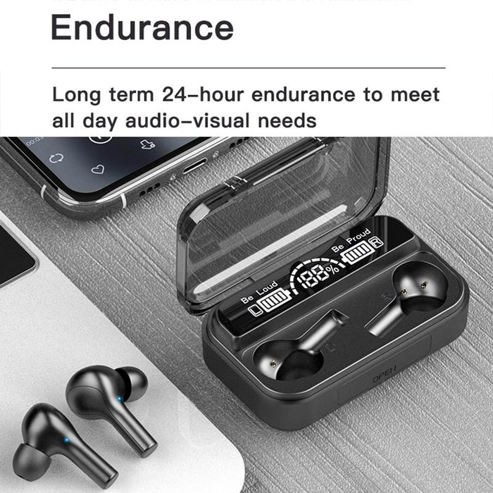 278 Tws External Noise Cancelling Touch Bluetooth Earphone With Charging Box