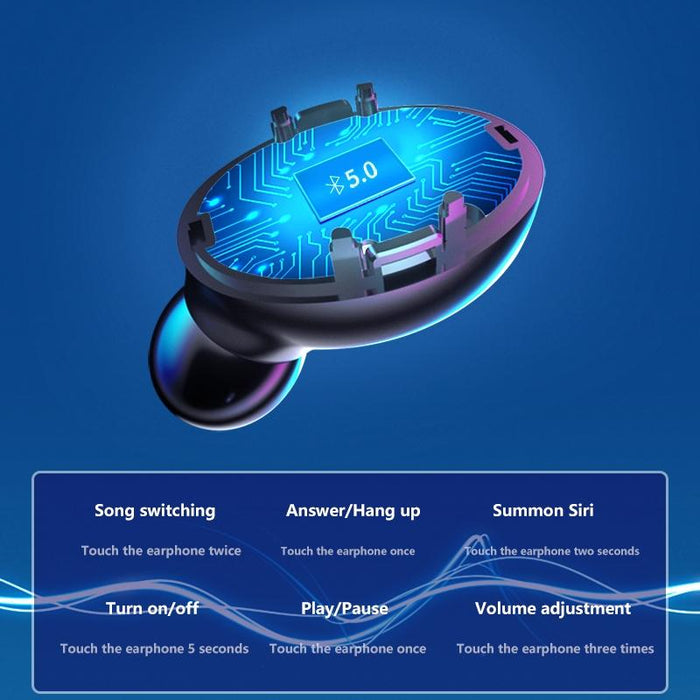 A9 Tws Cvc8.0 And Dsp Dual Noise Cancelling Bluetooth Earphone With Magnetic Charging Box & Led Digital Display